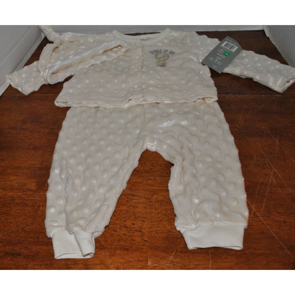 Le Top Bebe Baby Unisex 3 Piece Outfit Size 6-9 Months NEW